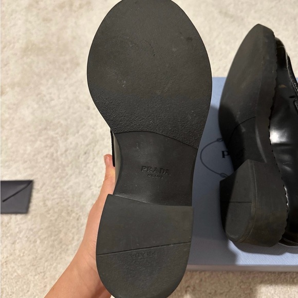 Authentic black Prada loafers in size 37 - Picture 4 of 7